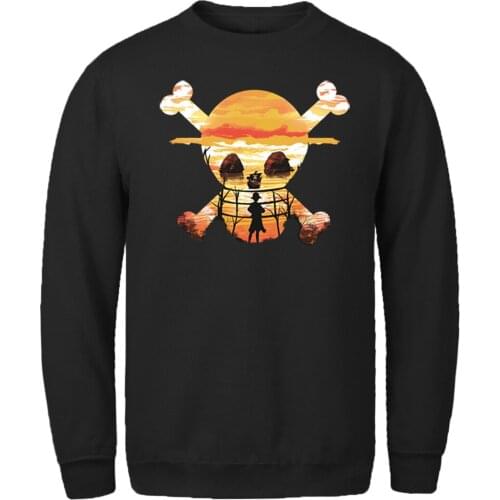One Piece Cartoon Sweatshirt Mens Harajuku Casual Male Hoodie Vintage Tops Outwear Mans Clothing 2020 New Fall Supoleron Hombre