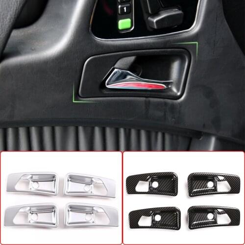 ST Car Inner Door Handle Frame Bowl Decoration Cover,ABS Carbon,For Mercedes Benz G Class W463 G63 G500 2007-2010,Car Accessory