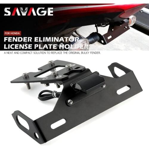 Registration License Plate Holder LED Light For HONDA CB1000R 2010-2015 11 12 13 14 Motorcycle Tail Tidy Fender Eliminator