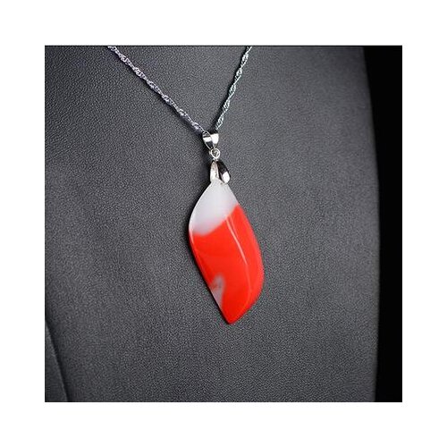Dongma natural Bloodstone Water Drop Pendant Necklace mens and womens lucky red agate pendant birthday present rope