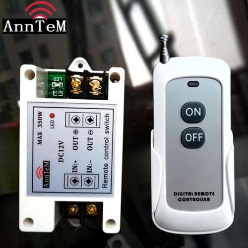 12V40A electromagnet single-way OFF remote control switch power OFF dc power supply switch car audio fan light bulbelectromagnet