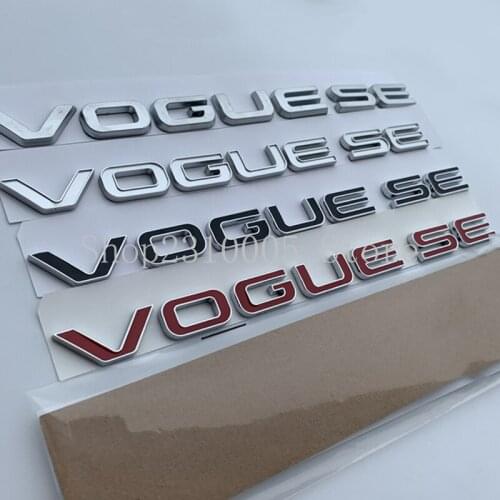 Letters Emblem Logo for Range Rover VOGUE VOGUESE Executive Extended Edition Car Styling Side Trunk Badge Sticker Double Colors