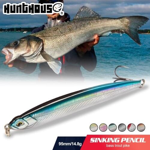 Hunthouse sinking pencil LW511 noeby 90mm/14.5g 125mm/21.5g stickbait Maria slim long cast fishing lure artificial lures pesca