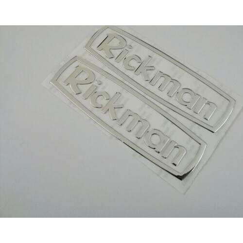 Motorcycle 3D Sticker Emblem Stickers Decal for Rickman Silver Color