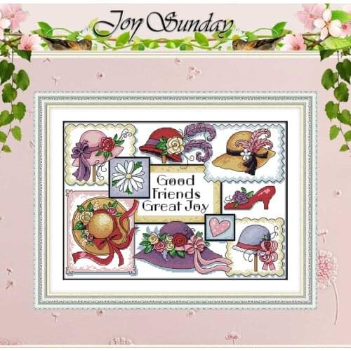 Good Friends Great Joy counted Cross Stitch 11CT 14CT Cross Stitch Set Wholesale DIY Cross-stitch Kit Embroidery Needlework