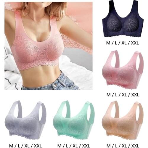 New Seamless Bra Women Push Up Underwear Cooling Gathers Shock-proof Pad Female Intimate Fashion Soft Comfortable Bralette