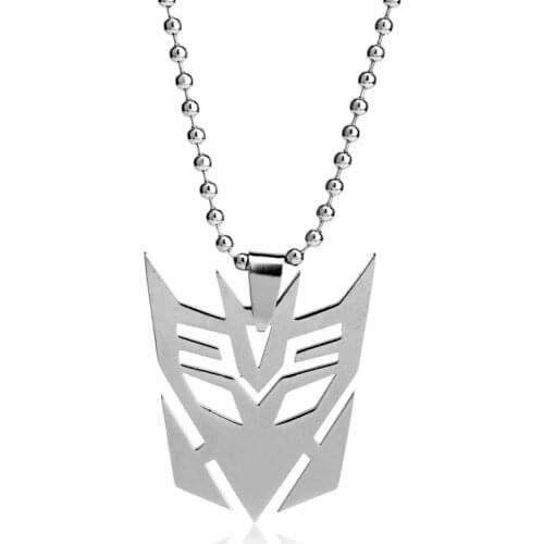 Stainless Steel Pendant Necklace Symbol Head Shape Necklaces Jewelry Cut Gift for Movie Fans