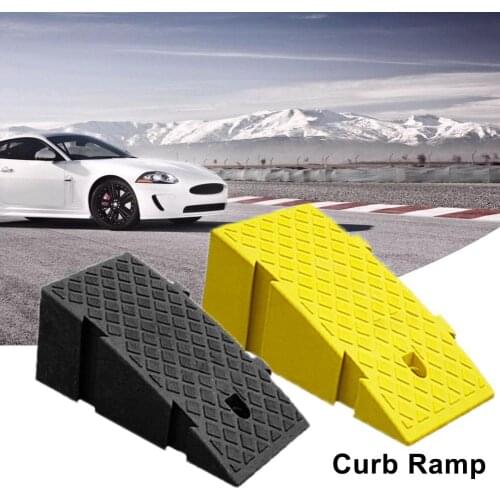 Portable Lightweight Curb Ramps Heavy Duty PVC Plastic Threshold Ramp Mat Pad For Car Trailer Truck Bike Motorcycle Wheelchair