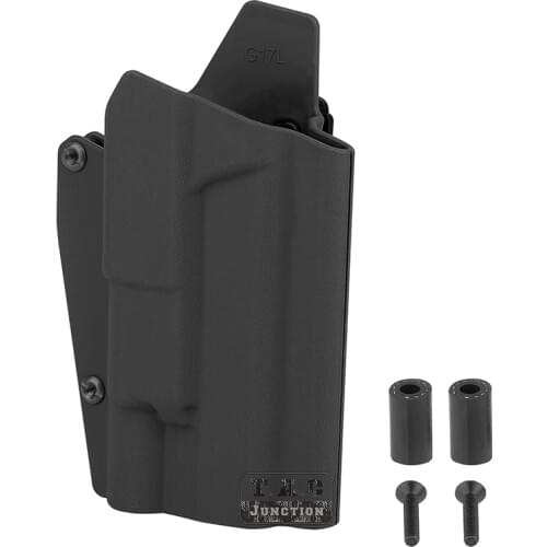 Tactical X300 Pistol Light Right Hand Waist Holster For Glock 17 19 OWB Kydex Light-Compatible Holster With Screws Black