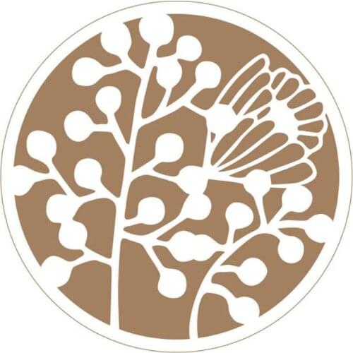 Stencil Flower Album Handwritten Circular Painting Template Decoration DIY Scrapbook Diary Stamp Coloring Accessories Reusable