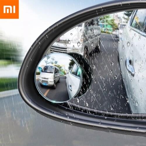 Xiaomi Baseus New 2pcs Car Rear View Mirror Full Vision 360 Degree Wide Anger Parking Assitant Waterproof Auto Blind Spot Mirror
