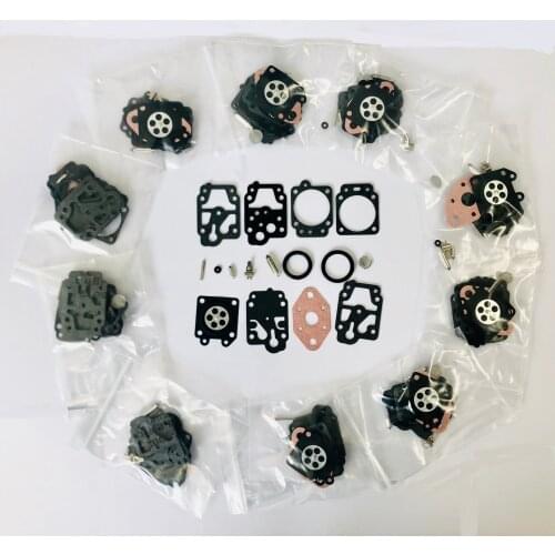 10 Sets /lot Carburetor Gasket Diaphragm Repair Kit Walbro K20-WYL / Ryobi 753-04014/WYL-WYL-1-1 to WYL-318-1 HONDA ECHO Trimmer