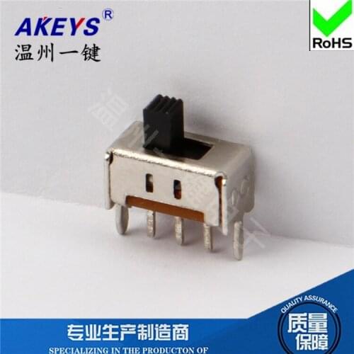 10pcs SS-12D02 (1P2T) Toggle switch 2 gears 2 fixed feet pitch 2.54 Three-legged vertical