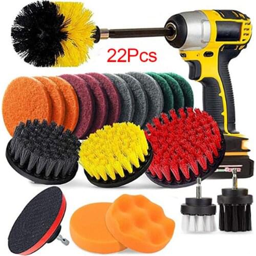 22Pcs Brush Custom Electric Drill Brush Disc Brush Cleaning Dust Polishing Grinding Electric Drill Brush Set