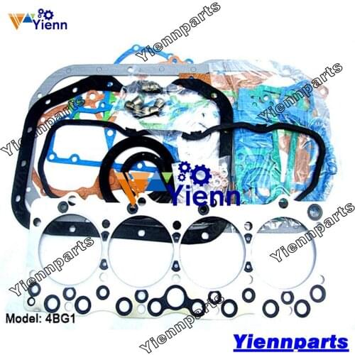 4BG1 Full Overhaul Gasket Kit For Isuzu Fit Hitachi ZAX120-6 Excavator Diesel Engine Parts