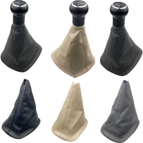 5/6 Speed Gear Shift KnobGaiter Boot Cover For Volkswagen VW Passat B5 1998 1999 2000 2001 2002 2003 2004 Leather Shifter Parts