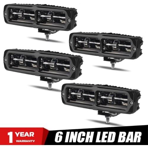 6 Inch LED Bar 6D Lens led work light Driving Beam Fog Spot Lamp 6000K 20W Led Spotlight For Off Road SUV car trucks