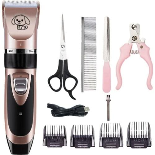Shaver Set USB Rechargeable Dog Cat Grooming Hairdressers Tool Electrical Pet Clipper Professional Hair Trimmer Animal Hair Cut