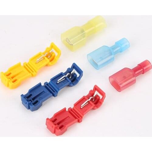 T-Tap Wire Connectors Crimp Terminals Kit,Self-Stripping Quick Splice Electric Wire Connectors,Waterproof Insulated Solderless