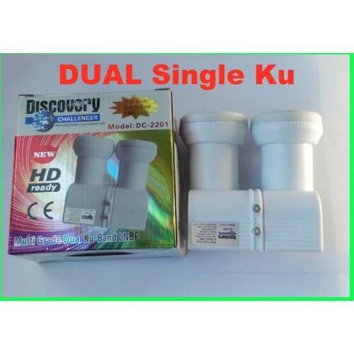 Double satellite Dual Universal Ku Band single LNB High Gain Low noise satellite Dish LNB