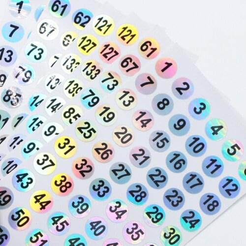 Number Sticker Label For Nail Polish Color Gel Marking Number Tool Numbering Sticker Label Manicure Art Nail T4N4