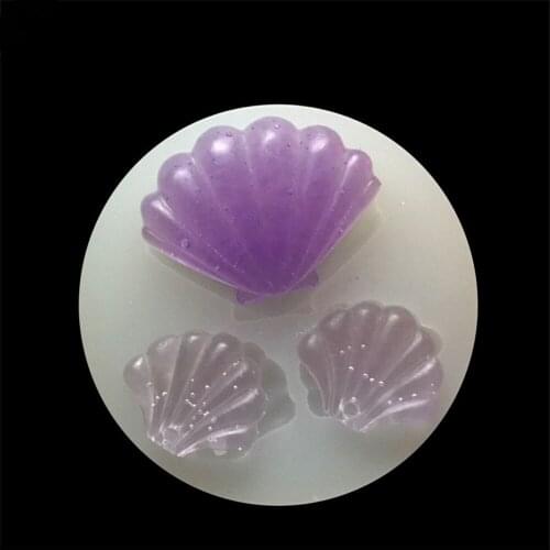 Shell Shape Jewelry Epoxy Mold Transparent Silicone Mould Candy DIY Phone Case Decoration Tools Embossed Fondant Cake Molds