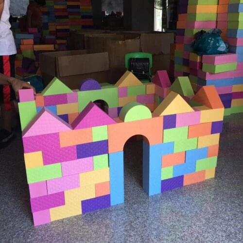 Indoor Playground Super Large EVA Toy Blocks,Amusement FOAM Building Block Games Play Center