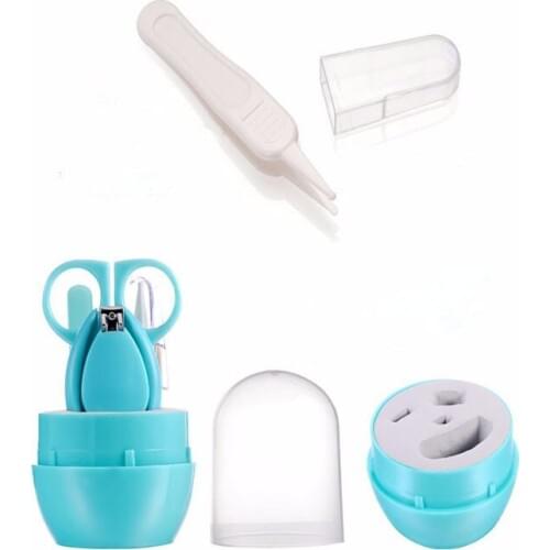 4Pcs/Set 3 Kinds Safe Grooming Pocket Nice Kid Baby Travel Home Nail Care Pedicure Gift Tool Product Manicure Set Kit
