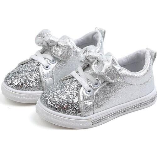 Girls shoes sneakers kids baby boys fashion casual shoes children sports shoes with bow student school sneakers spring/autumn