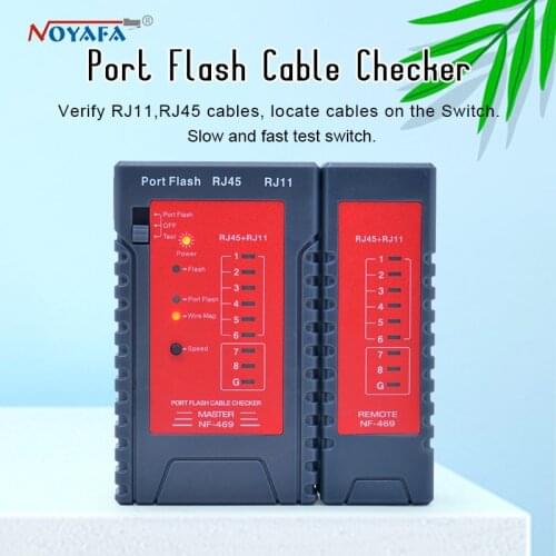 NF-469 Multifunctional port flash cable check RJ11& RJ45 Cable quickly Automatic Scan mode rapidly testing