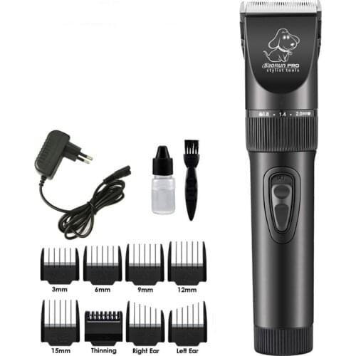 New Black Professional Electric Pet Hair Clipper for Cat Dog Hair Trimmer Grooming Animals Clipper Shaver Machine