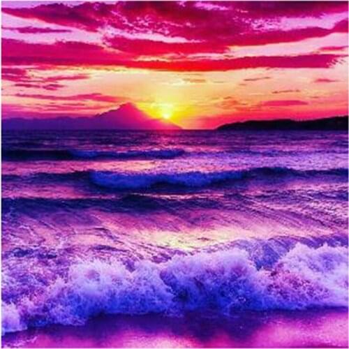 New Arrivals 5D DIY Full Round Diamond Painting Landscape 3D Embroidery Cross Stitch Rhinestone Mosaic Home Decor Art Y1180