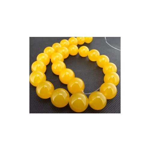 New Arriver Jades Beads Jewellery,20mm Large Round Yellow Jades Gem-stones Loose Beads One Full Strand,Free Shipping