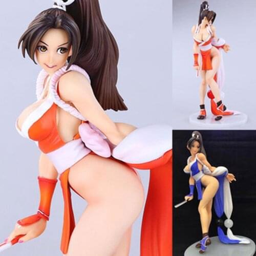 New Sexy 28cm The King of Fighters XIII KOF Anime Mai Shiranui Smile Ver. PVC Action Figure Collection Model Toy