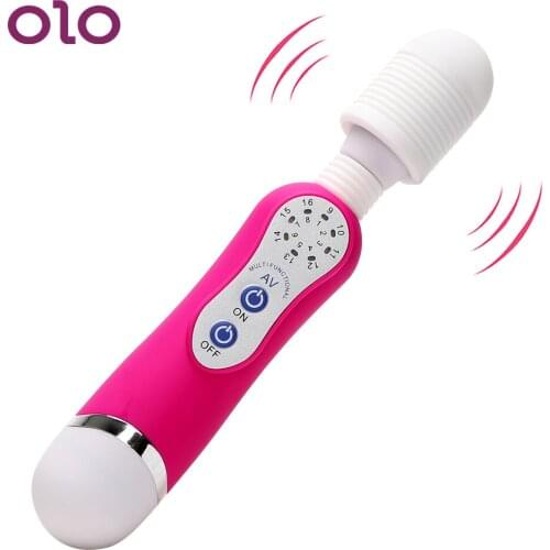 OLO 16 Speed AV Stick Vibrator Vibrating Wand Clitoris Stimulator G-Spot Massager Sex Toys for Woman Masturbation Adult Product