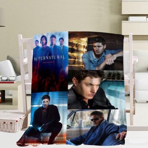 Custom Supernatural TV Blanket Blending Fabric 56x80inch 50X60inch 40X50inch Sofa Bed Throw Blanket Kid Adult Warm Blanket