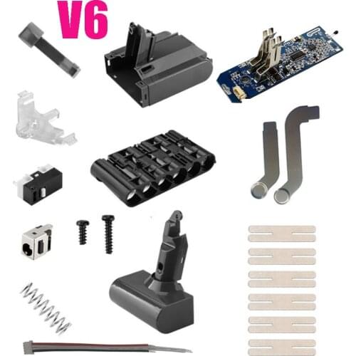 Dawupine V6 Li-ion Battery Plastic Case Charging Protection Circuit Board PCB for Dyson 21.6V DC58 DC62 DC63 DC72 Vacuum Cleaner