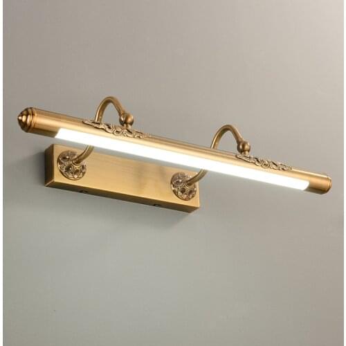 Hotel home preferred bathroom light led waterproof american bedchamber mirror lamp European retro mirror light 110V-220V