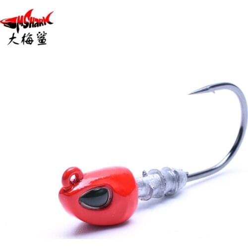 Fish Head Hook Jig Head Hook 3D Fisheyes Hook 4.5g 7.5g 10g 14g 21g Fishing Tackle Crankbaits Tackle Fishing Accessories