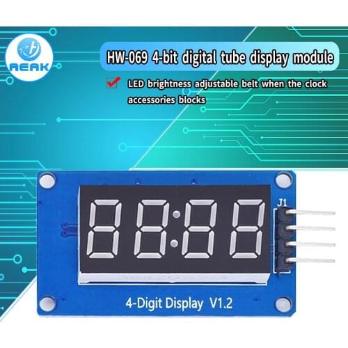 TM1637 LED Display Module For Arduino 7 Segment 4 Bits 0.36 Inch Clock RED Anode Digital Tube Four Serial Driver Board Pack