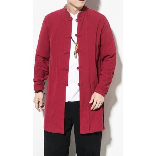 Traditional Chinese Clothing For Men Robe Hanfu Plus Size Gown Jacket Harajuku Traditional Dresses Male Kung Fu Clothes 30167