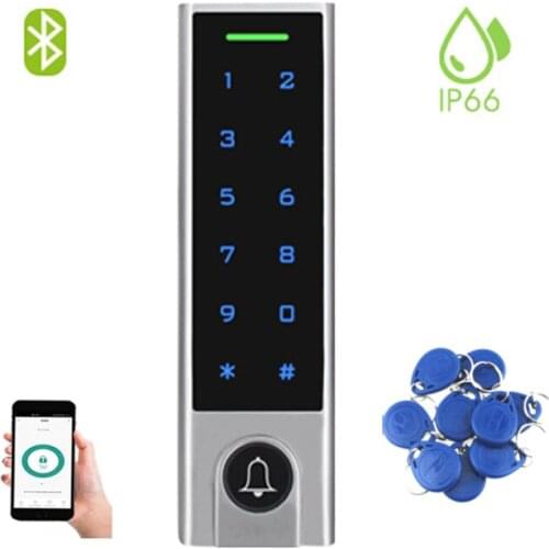 Smart Outdoors Bluetooth Door Lock Standalone Access Control 125KHz Reader Support Gateway