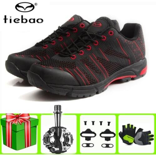 Tiebao Cycling Shoes sapatilha ciclismo mtb Leisure Bike Lightweight Lock chaussure vtt Non-slip Wear-resistant Bicycle shoes