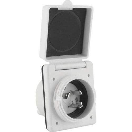 Rv styling rv led 30AMP 125V RV Power Inlet Outlet UV Resistant Sturdy Construction with Waterproof Cover US Plug rv led