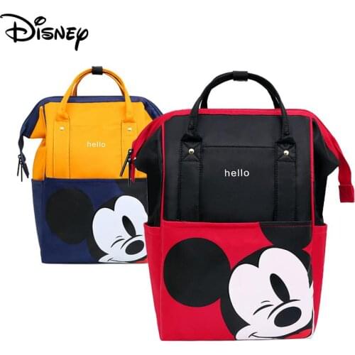 Disney Travel Diaper Bag Waterproof Stroller Bag For Mom Baby Mummy Backpack Nappy Bag Minnie Mickey Mouse Backpack Handbag