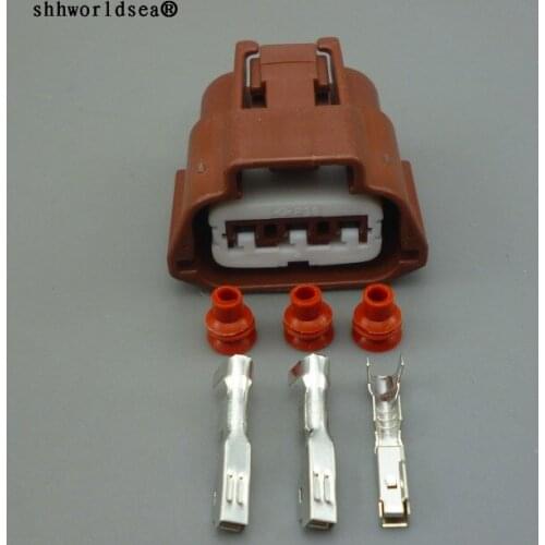 Worldgolden 3pin 3.5mm 3p automotive wiring harness plug electric female connectors 1743271-2