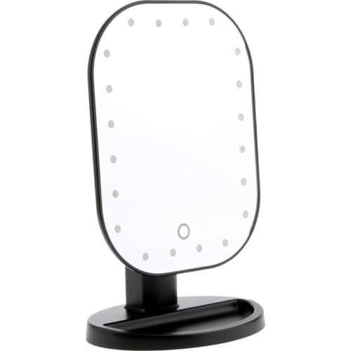 Pro Led Lighted Makeup Mirror /Tabletop Mirror -180° Rotation With 20 Lights & Detachable