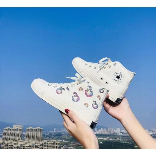 2019 High top sneakers for women canvas shoes autumn vulcanized shoes classic lady shoes womens sneakers Femme Krasovki X12-45