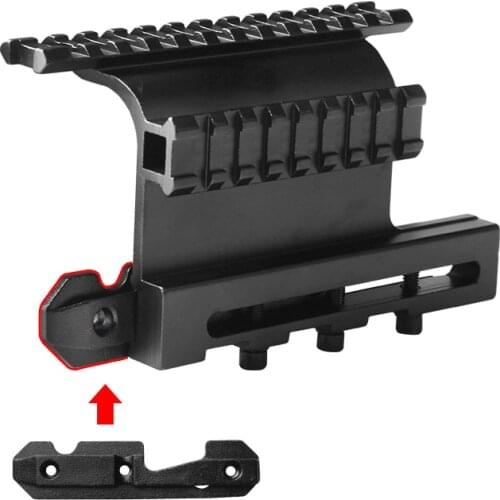 AK47 AK74 Detach 20mm Picatiny Rail AK Serie Rail Side Mount Style for Tactical Hunting Airsoft Scope RL2-32+2-54