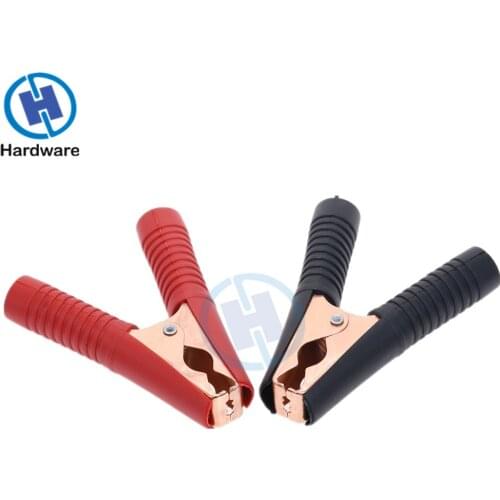 2Pcs Red+Black Car Alligator Clips Battery Clamps Crocodile Clip 100A Aligator Clips